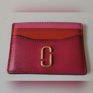 Marc Jacobs Vibrant Pink and Orange Cardholder